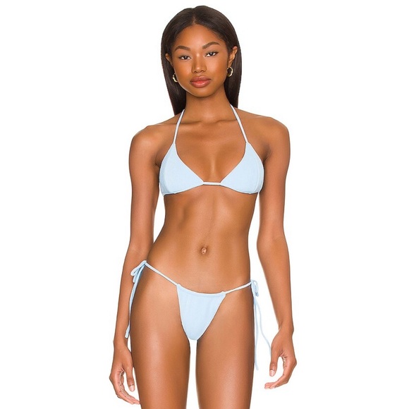 Lulu Bikini Set in Matte Sky - Picture 1 of 5